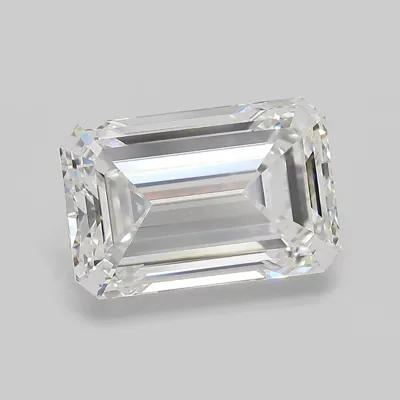 5.78ct E VVS2 Excellent Cut Emerald Lab Grown Diamond