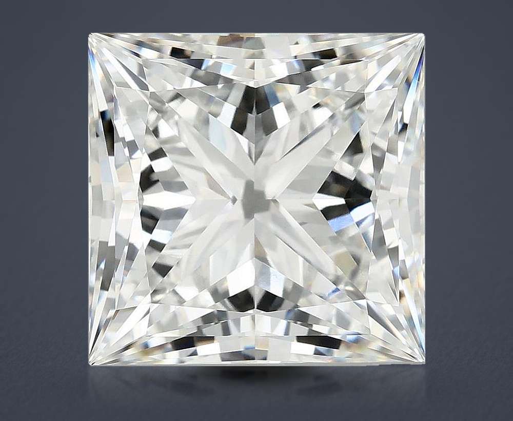 10.70ct F VVS2 Rare Carat Ideal Cut Princess Lab Grown Diamond