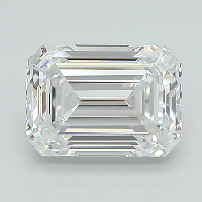 1.53ct D VS1 Rare Carat Ideal Cut Emerald Lab Grown Diamond