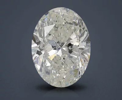 5.01ct H SI2 Rare Carat Ideal Cut Oval Diamond