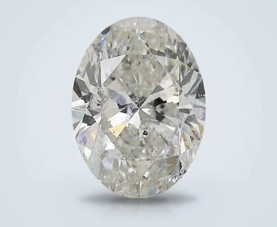 5.01ct H SI2 Rare Carat Ideal Cut Oval Diamond