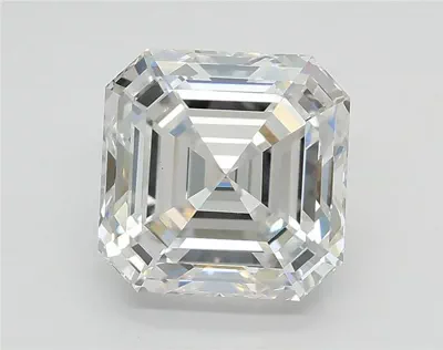2.54ct E VS1 Rare Carat Ideal Cut Asscher Lab Grown Diamond