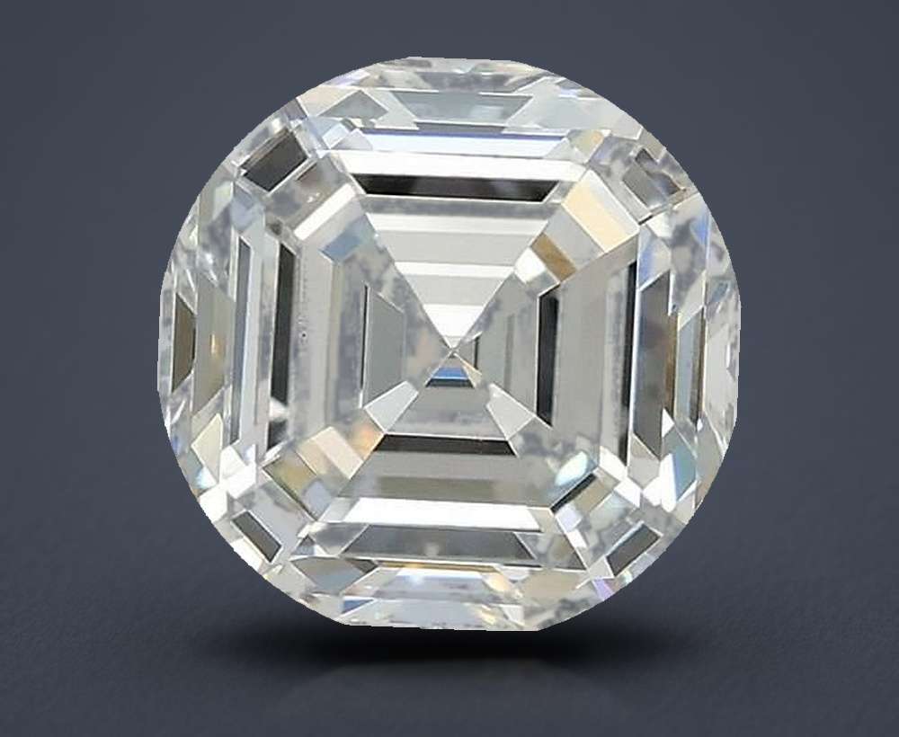 2.54ct E VS1 Rare Carat Ideal Cut Asscher Lab Grown Diamond