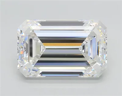 7.02ct F VS2 Rare Carat Ideal Cut Emerald Lab Grown Diamond