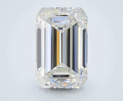 7.02ct F VS2 Rare Carat Ideal Cut Emerald Lab Grown Diamond