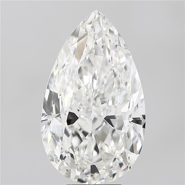 10.01ct F VS1 Very Good Cut Pear Lab Grown Diamond