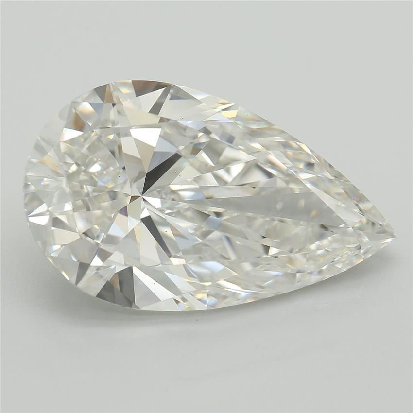 8.56ct F VS1 Very Good Cut Pear Lab Grown Diamond