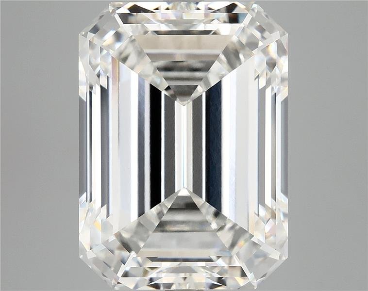 12.10ct F VVS2 Rare Carat Ideal Cut Emerald Lab Grown Diamond
