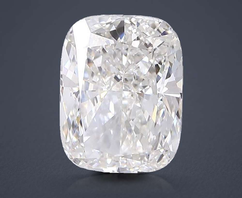 6.58ct F VVS2 Rare Carat Ideal Cut Cushion Lab Grown Diamond