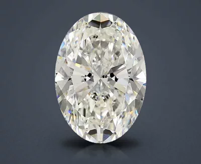 6.52ct J SI2 Rare Carat Ideal Cut Oval Diamond