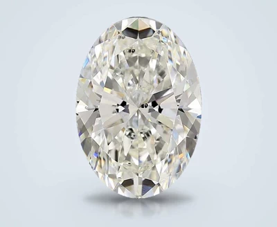 6.52ct J SI2 Rare Carat Ideal Cut Oval Diamond