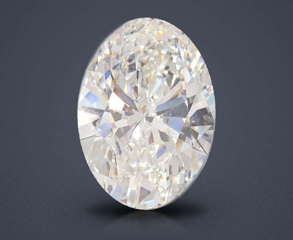 20.84ct F VS1 Rare Carat Ideal Cut Oval Lab Grown Diamond