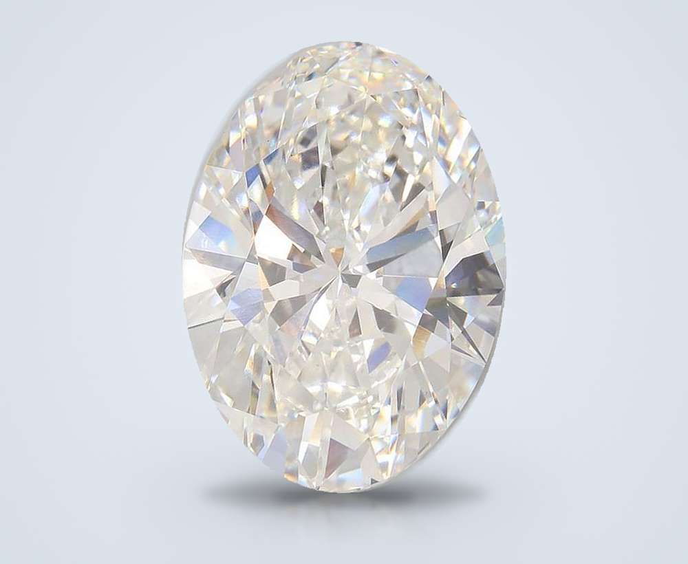20.84ct F VS1 Rare Carat Ideal Cut Oval Lab Grown Diamond