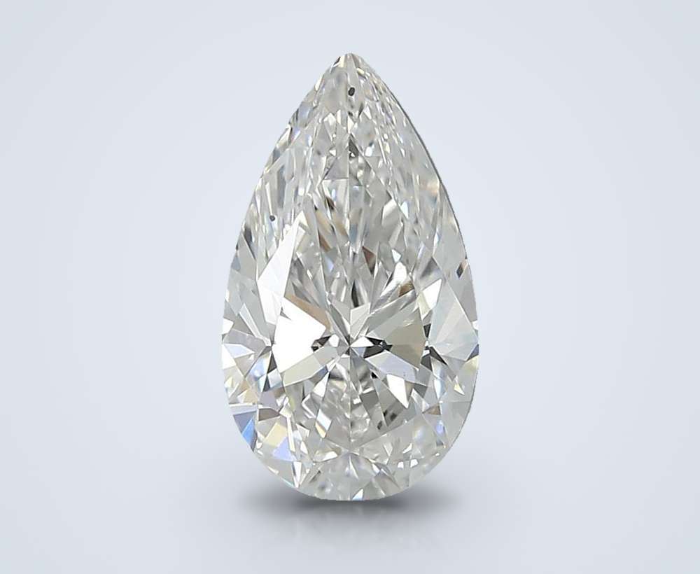1.59ct D VS2 Rare Carat Ideal Cut Pear Lab Grown Diamond