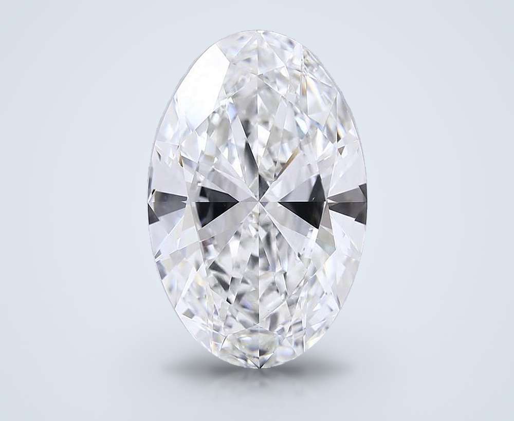 15.03ct F VVS2 Rare Carat Ideal Cut Oval Lab Grown Diamond