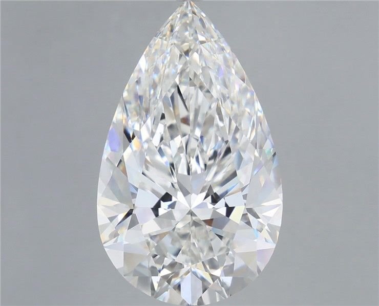 10.60ct F VVS2 Rare Carat Ideal Cut Pear Lab Grown Diamond