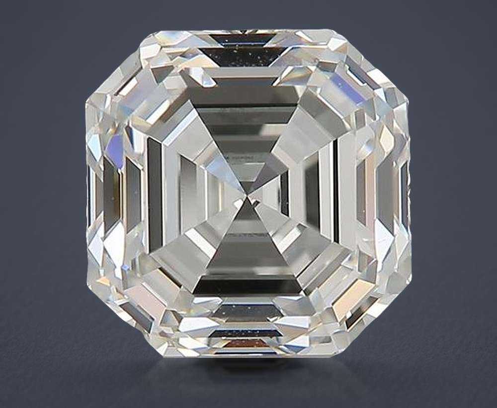 3.08ct I IF Rare Carat Ideal Cut Asscher Diamond