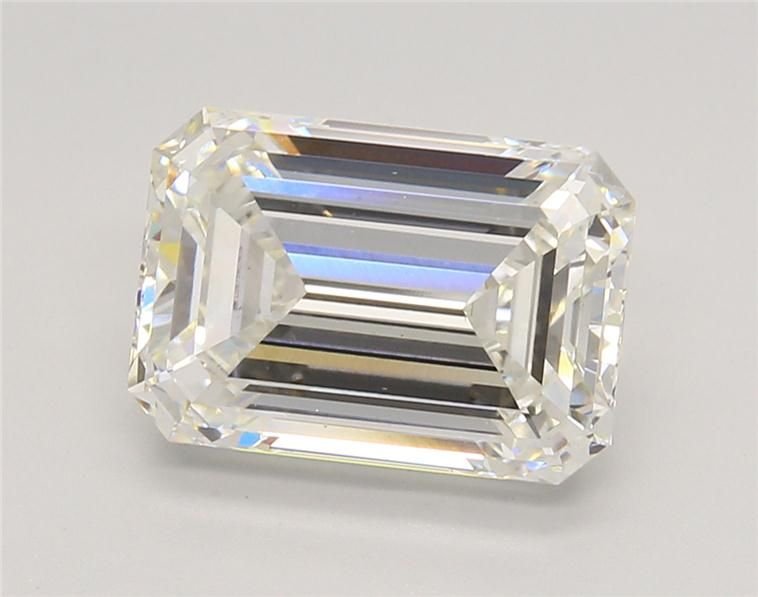 4.54ct F VS1 Rare Carat Ideal Cut Emerald Lab Grown Diamond