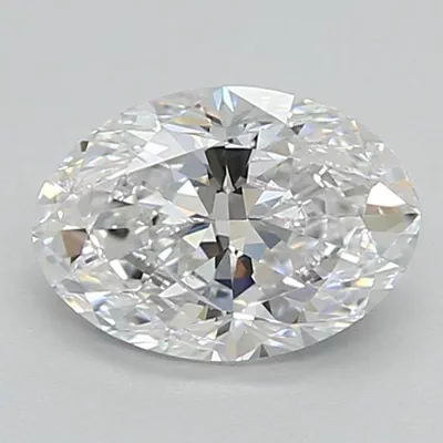1.00ct D SI2 Very Good Cut Oval Lab Grown Diamond