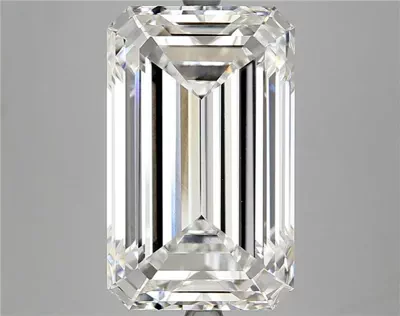 12.50ct F VVS2 Excellent Cut Emerald Lab Grown Diamond