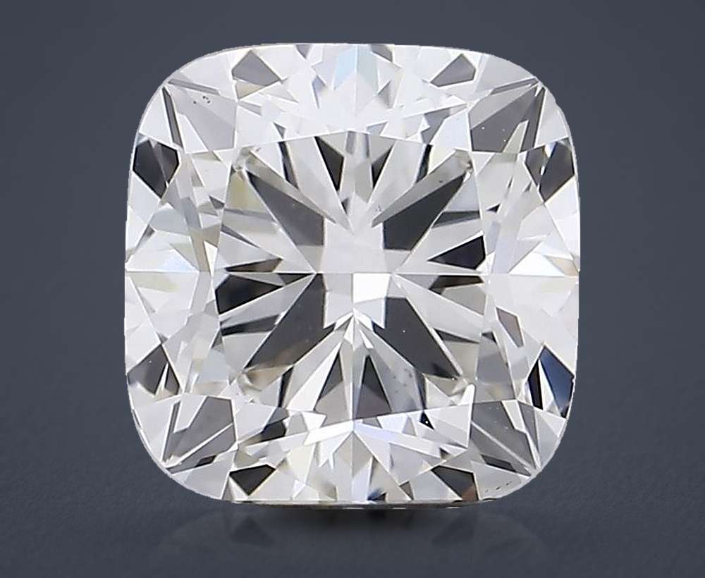 2.21ct H VS1 Rare Carat Ideal Cut Cushion Lab Grown Diamond
