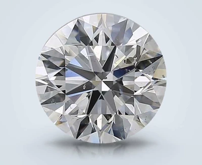 4.01ct F SI2 Rare Carat Ideal Cut Round Diamond