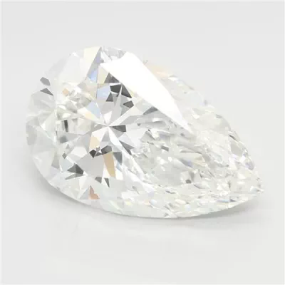 5.09ct F VVS2 Rare Carat Ideal Cut Pear Lab Grown Diamond