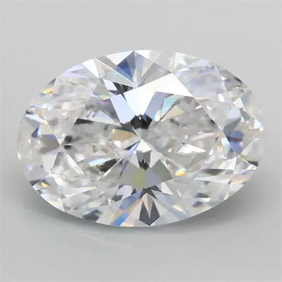 2.01ct D VS1 Rare Carat Ideal Cut Oval Lab Grown Diamond