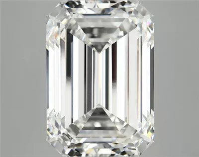 12.88ct F VVS2 Excellent Cut Emerald Lab Grown Diamond
