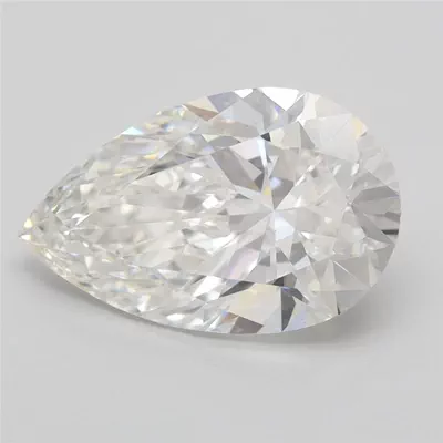 2.67ct E VS2 Rare Carat Ideal Cut Pear Lab Grown Diamond