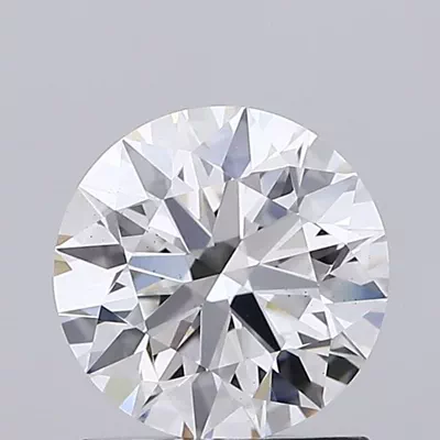 1.23ct F VS2 Rare Carat Ideal Cut Round Lab Grown Diamond
