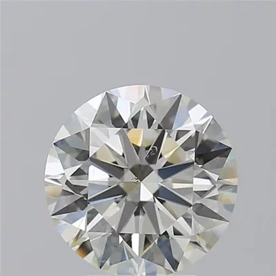 3.21ct K SI1 Rare Carat Ideal Cut Round Diamond