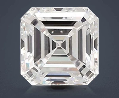 3.03ct E VS1 Excellent Cut Asscher Lab Grown Diamond