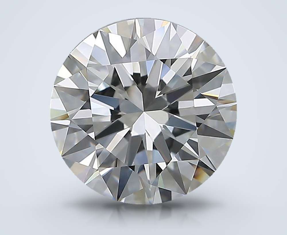 2.86ct H IF Rare Carat Ideal Cut Round Diamond