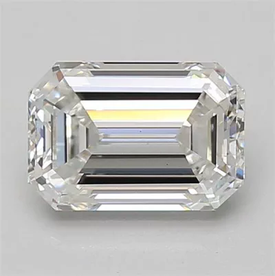 1.96ct F VS1 Excellent Cut Emerald Lab Grown Diamond