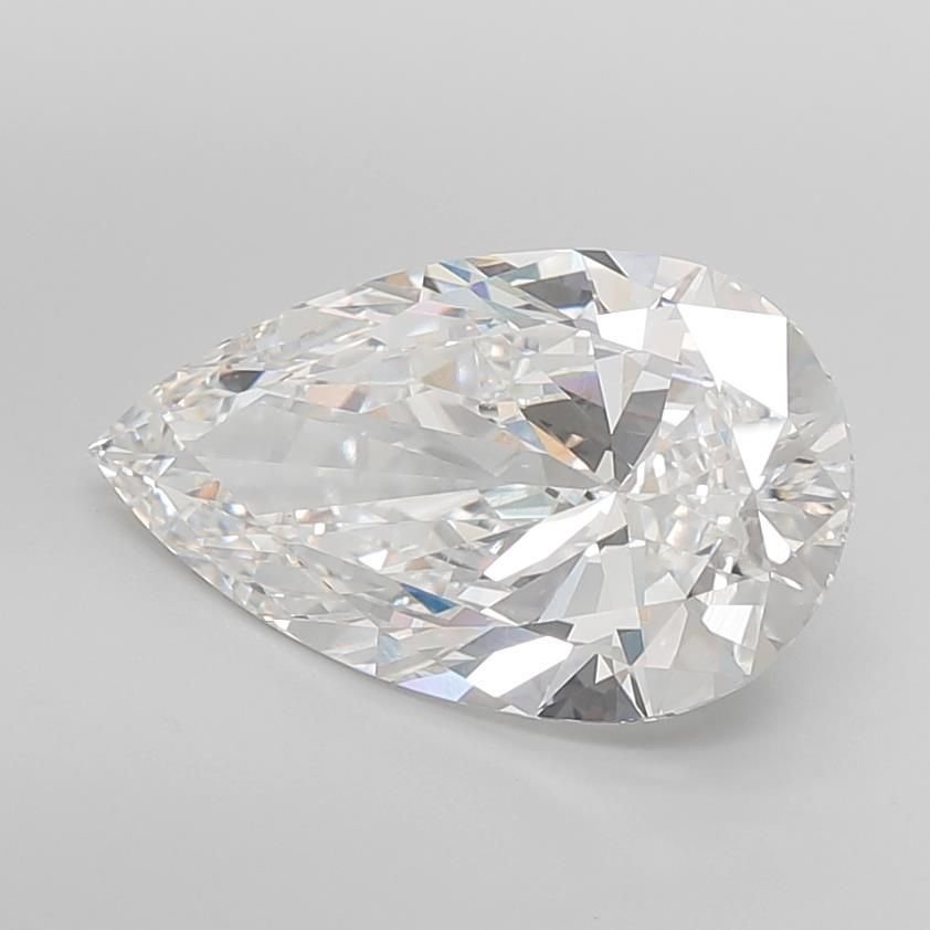 10.01ct F VS1 Very Good Cut Pear Lab Grown Diamond