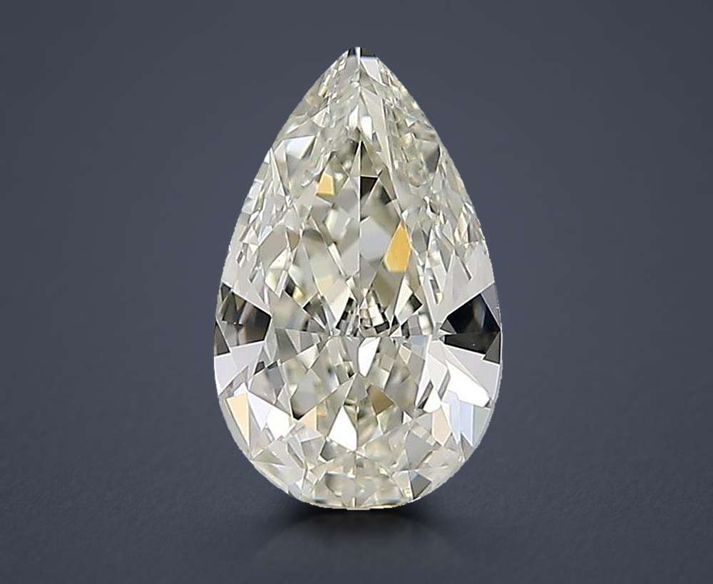 0.76ct K VVS2 Very Good Cut Pear Diamond