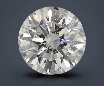 3.00ct K SI2 Rare Carat Ideal Cut Round Diamond