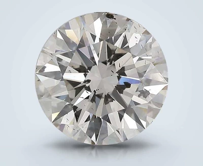 3.00ct K SI2 Rare Carat Ideal Cut Round Diamond
