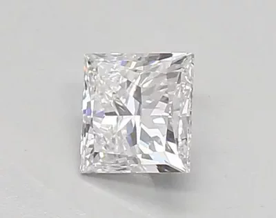 0.51ct D VVS1 Rare Carat Ideal Cut Princess Lab Grown Diamond
