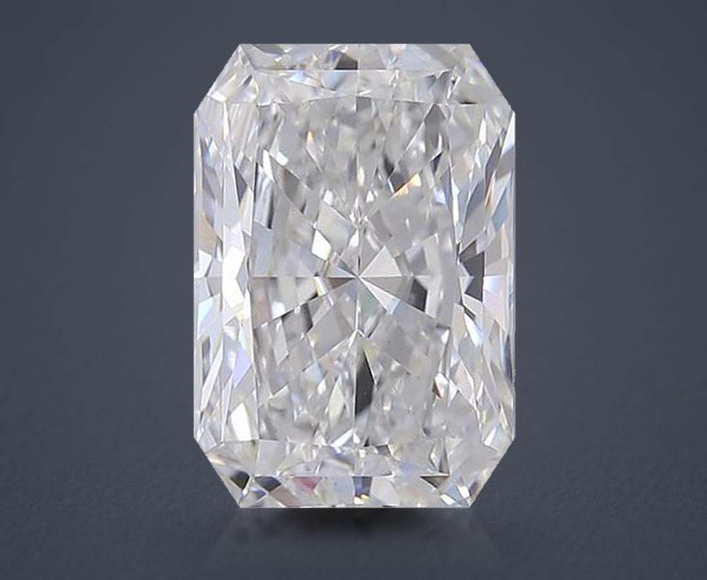 5.54ct E VVS2 Rare Carat Ideal Cut Radiant Lab Grown Diamond