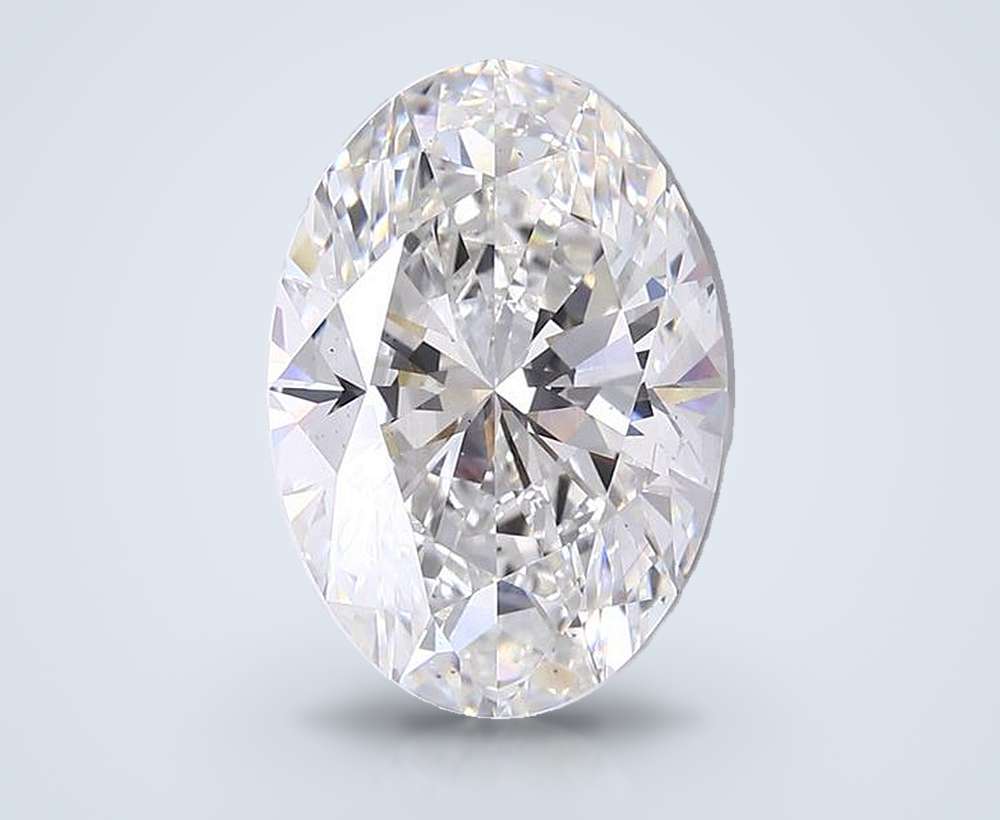 20.09ct F VS2 Rare Carat Ideal Cut Oval Lab Grown Diamond