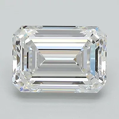1.51ct E VVS2 Rare Carat Ideal Cut Emerald Lab Grown Diamond