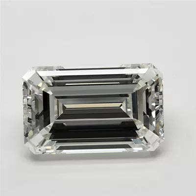 4.04ct J VVS2 Rare Carat Ideal Cut Emerald Diamond