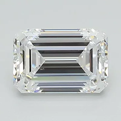 1.29ct D VS1 Good Cut Emerald Lab Grown Diamond