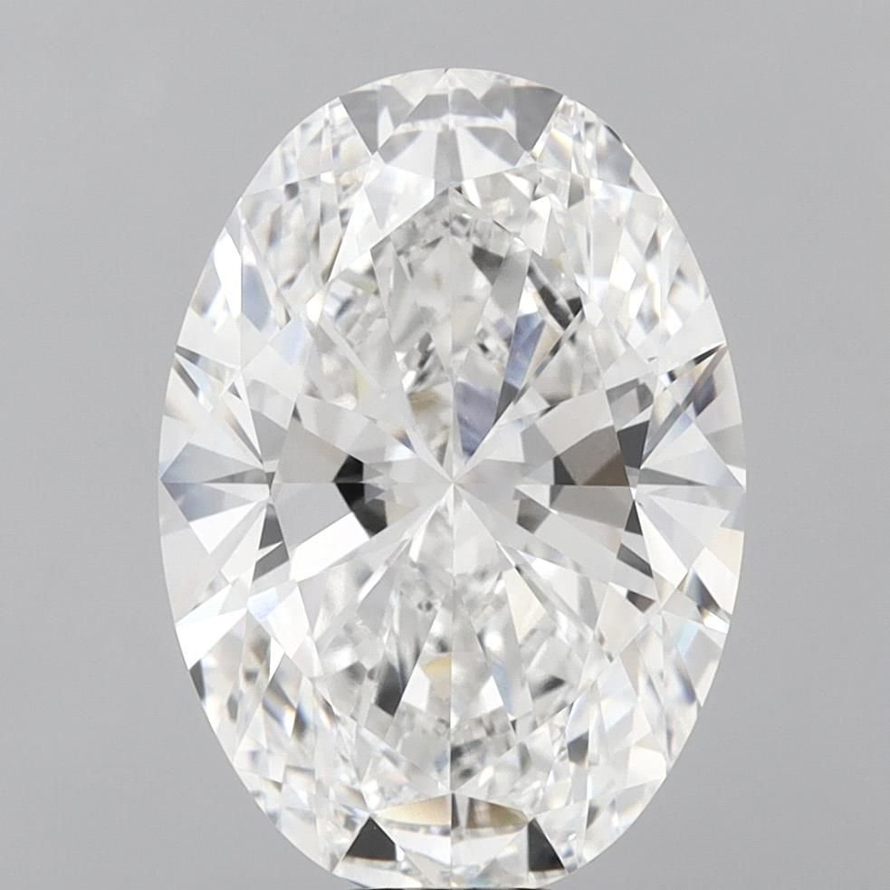 12.90ct F VVS2 Rare Carat Ideal Cut Oval Lab Grown Diamond