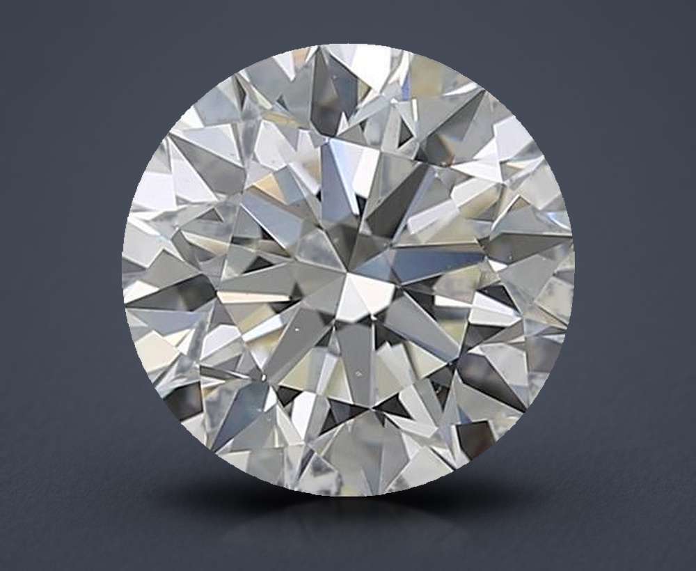 3.53ct I VS2 Rare Carat Ideal Cut Round Diamond