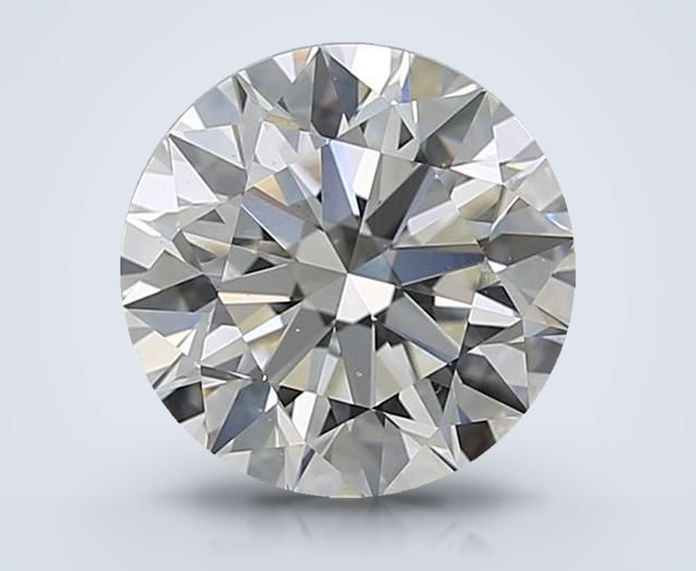 3.53ct I VS2 Rare Carat Ideal Cut Round Diamond