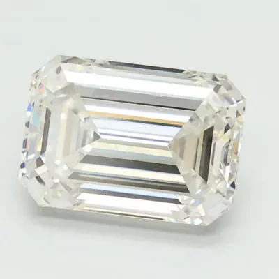 3.06ct G VS1 Rare Carat Ideal Cut Emerald Lab Grown Diamond