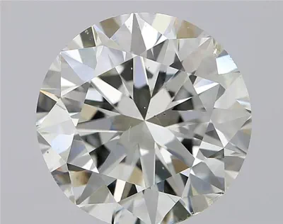 3.01ct H SI1 Excellent Cut Round Diamond
